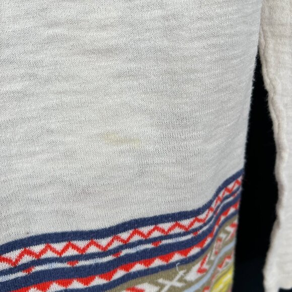 Esprit open front cardigan sweater southwest stripe fringe boho western casual S - Picture 8 of 9